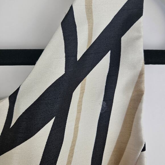 Kasper Petite 6P 2-Piece Blazer Jacket Sleeveless Top Set Beige Black Abstract - Picture 10 of 16